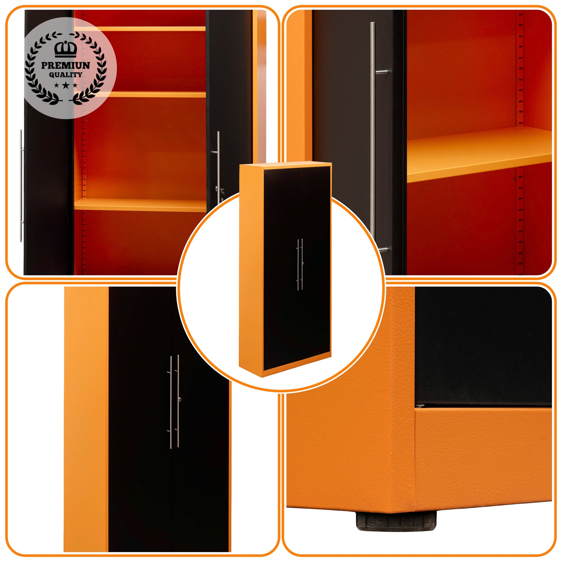 Armario Archivador Metálico 200Cm de Doble Puerta 90x38x200Cm MB-013 - MetallMöbell