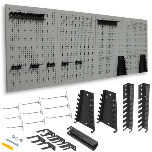 Kit Paneles Perforados Herramientas para Organización y Almacenamiento Eficiente - MetallMöbell
