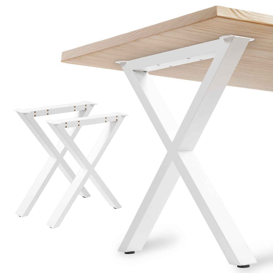 Patas Metálicas Aspa en Forma de X 65x71 cm – Blanco o Negro | PM-005 - Alta Calidad y Estilo