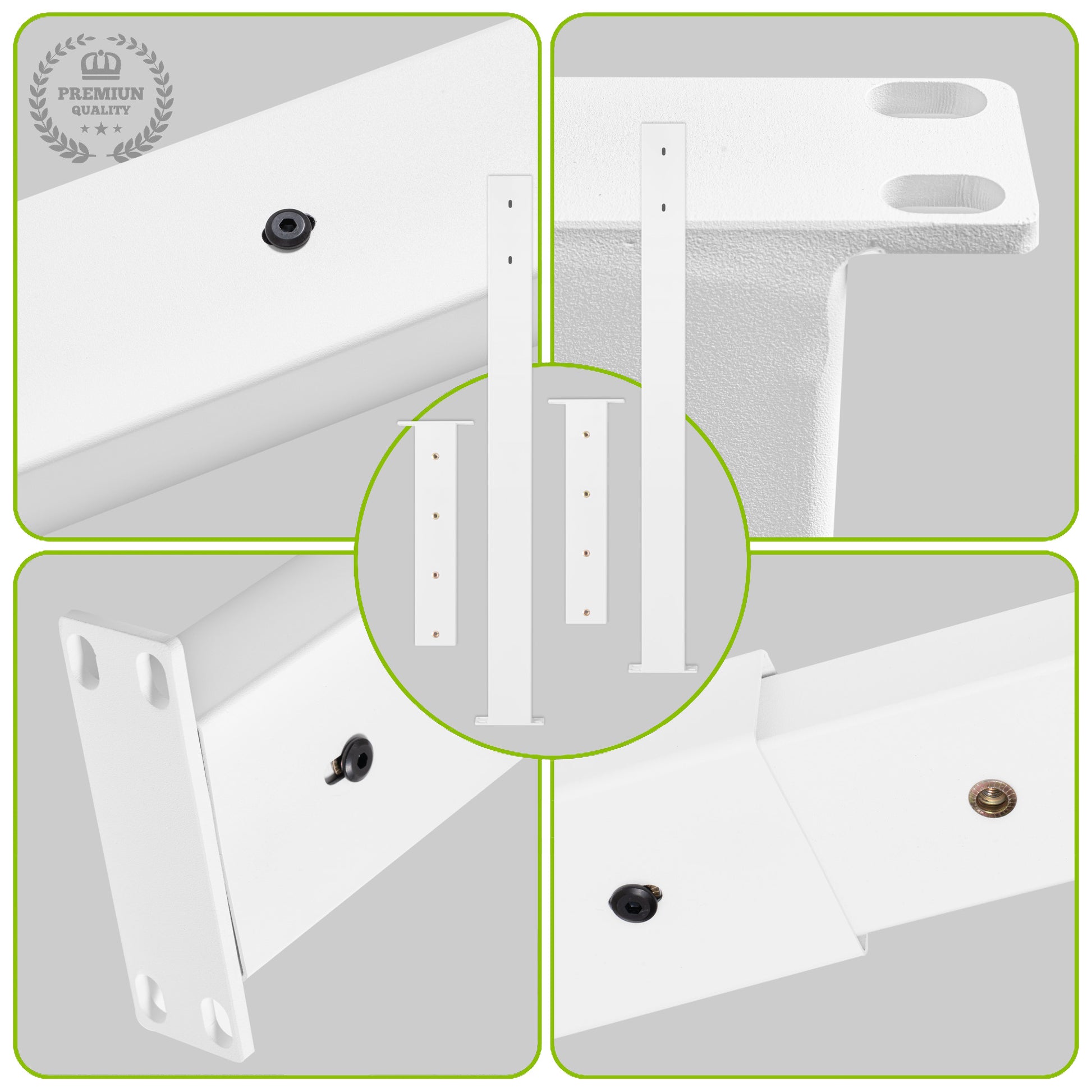 Pata Refuerzo Extensible para Mesa PM-023 | Soporte Central Regulable de Acero Negro (120-200 cm) de Alta Resistencia - Pata Refuerzo Extensible Mesa - MetallMöbell