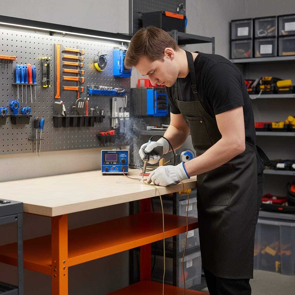 Metal Work Table 120x60x90cm with Shelves Ideal for Workshops and Garages