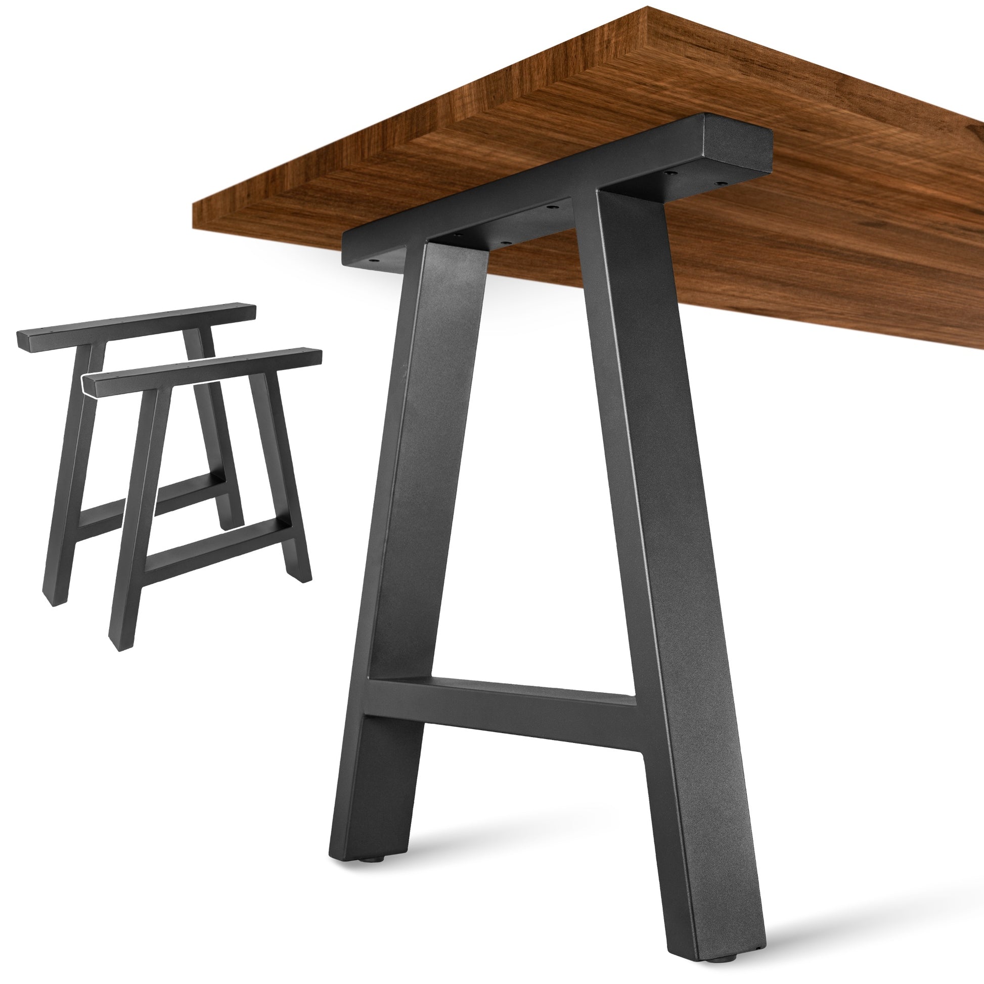 Patas Metálicas para Mesa Industrial Tipo A 65x71 cm - Modelo PM-002 Estilo Robustas y Modernas - MetallMöbell