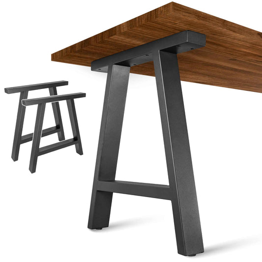 Patas Metálicas para Mesa Industrial Tipo A 65x71 cm - Modelo PM-002 Estilo Robustas y Modernas
