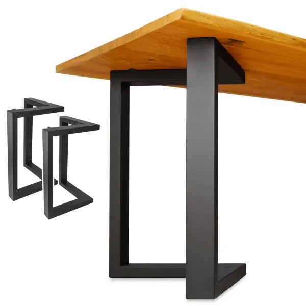 METAL LEG L65xH71CM PM-014 “L-SHAPED SQUARE” MADE OF 80x40mm RECTANGULAR TUBE