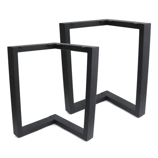 METAL LEG L65xH71CM PM-014 “L-SHAPED SQUARE” MADE OF 80x40mm RECTANGULAR TUBE