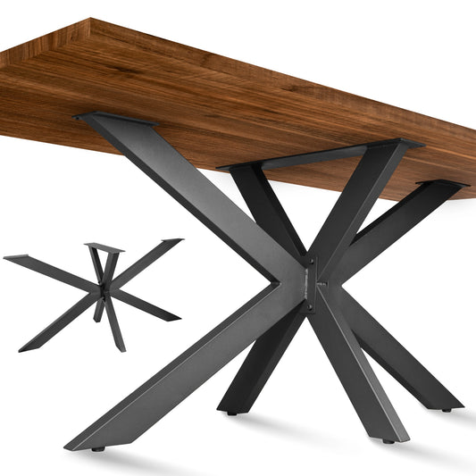 Pata Central Metálica para Tableros Grandes de 70 a 100 cm - Tipo Araña Larga - MetallMöbell