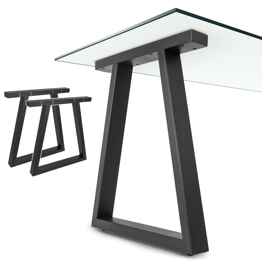 Patas Metálicas para Mesa Trapecio 65x71 cm – Diseño Industrial PM-003 - MetallMöbell