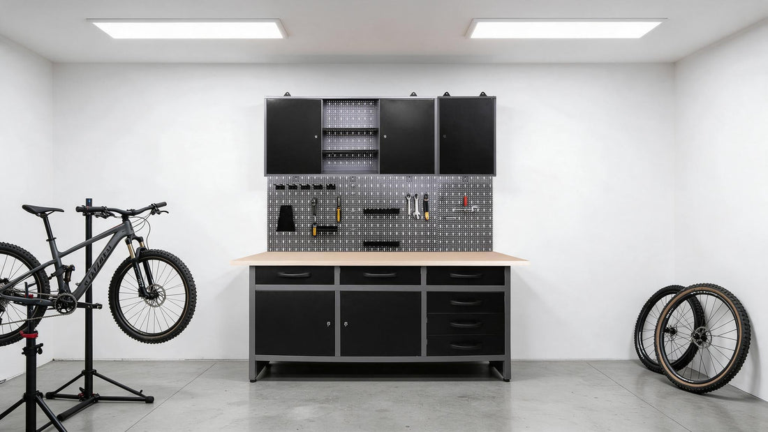 Armario de pared para herramientas de bicicleta: organiza y protege tus repuestos MTB