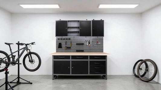 Armario de pared para herramientas de bicicleta: organiza y protege tus repuestos MTB