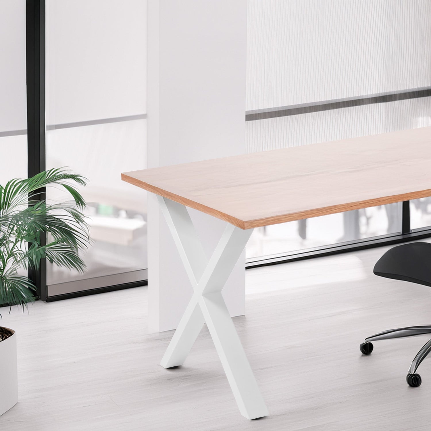 Patas de Mesa Metálicas Blancas - MetallMöbell