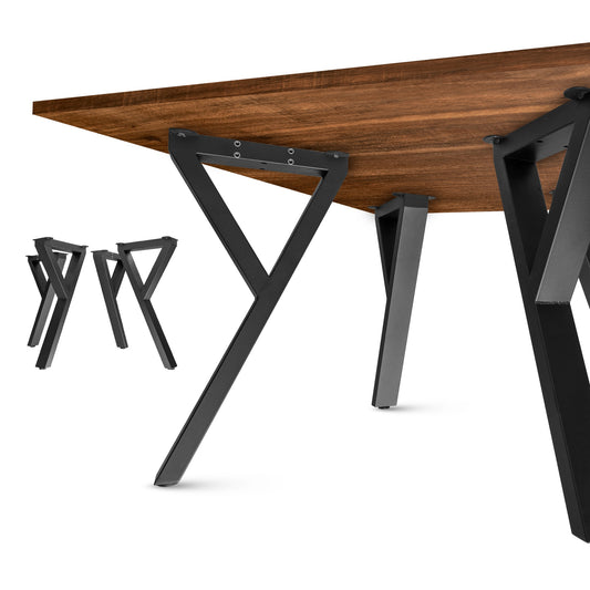 Pieds de table en métal en forme de Y 70–120 cm – Conception anti-vibrations | Modèle PM-020