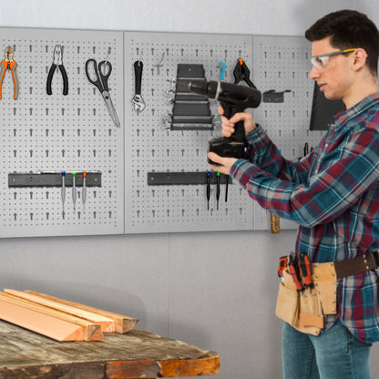 Pannello murale in metallo perforato 60x40x2cm. HP-001G e HP-001N