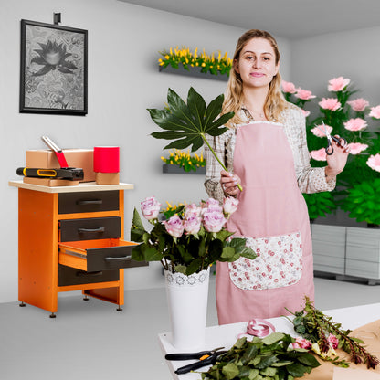 Banco da lavoro 60x60x84cm, con cassetto e armadietto. MB-004G e MB-004N.