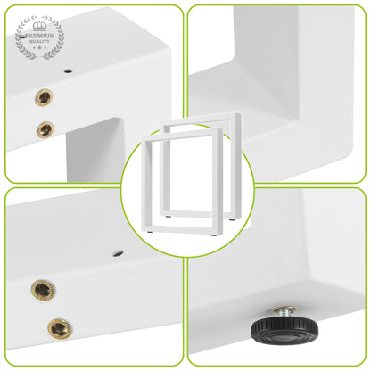 Patas Metálicas Rectangulares para Mesa 65x71 cm – Estructura Industrial de Acero