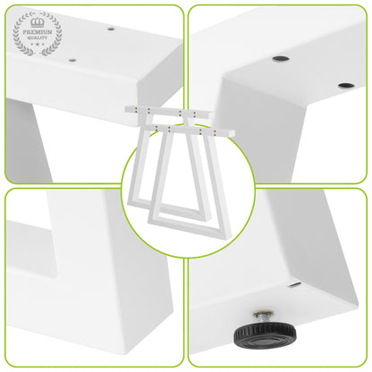 Trapezoidal Metal Legs for Table 65x71 cm – Industrial Design