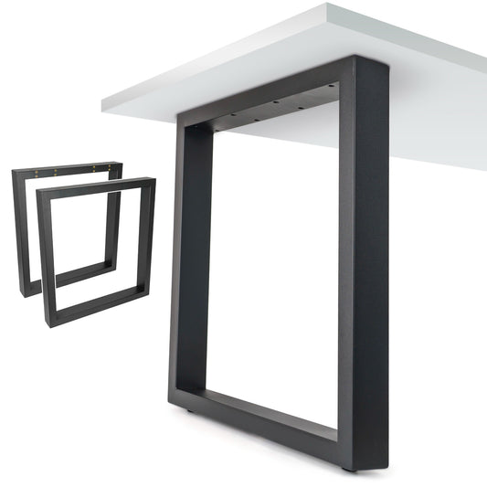 Patas Metálicas Rectangulares para Mesa 65x71 cm – Estructura Industrial de Acero