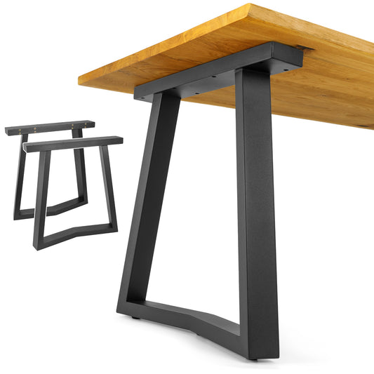 Patas Metálicas para Mesa Industrial en Forma de Flechas 65x71 cm – Estilo Moderno | Modelo PM-011 - MetallMöbell