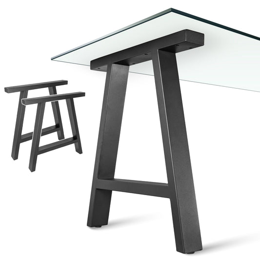 Patas Metálicas para Mesa Industrial Tipo A 65x71 cm - Modelo PM-002 Estilo Robustas y Modernas - MetallMöbell