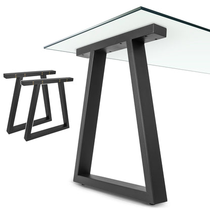 Trapezoidal Metal Legs for Table 65x71 cm – Industrial Design