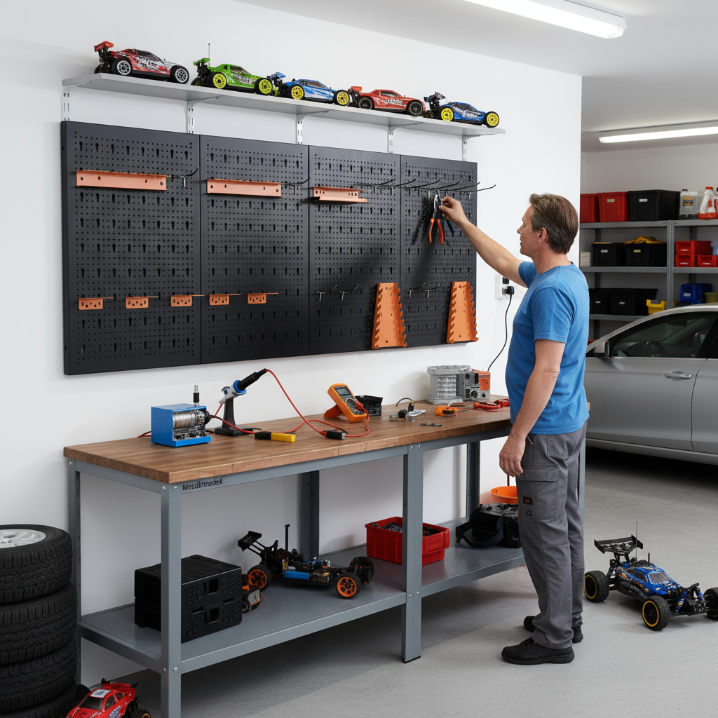 Kit Paneles Perforados Herramientas para Organización y Almacenamiento Eficiente