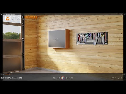 Professional Storage Pack 2 – Banco da lavoro con 15 cassetti e due armadi a doppia parete con serratura per officine e professionisti del fai da te